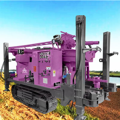 Máy khoan giếng nước với máy bơm bọt 1200m Máy khoan nước thủy lực Máy khoan nước