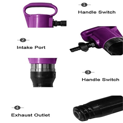 Máy khoan đá khí nén Búa phá dỡ Xây dựng Kỹ thuật Máy khoan đá mini