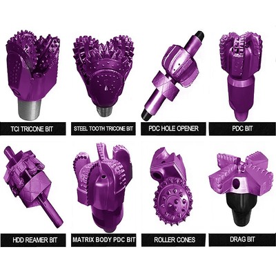 PDC khoan bit 6 lưỡi kim cương đá khoan bit thép thân PDC khoan bit bán