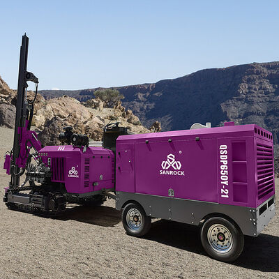 Crawler khoan giàn lớn xoay mô-men xoắn ốc lỗ khoan Thiết bị khoan đá cứng DTH máy khoan