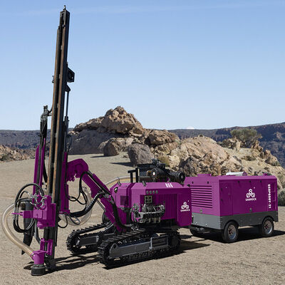 Crawler khoan giàn lớn xoay mô-men xoắn ốc lỗ khoan Thiết bị khoan đá cứng DTH máy khoan