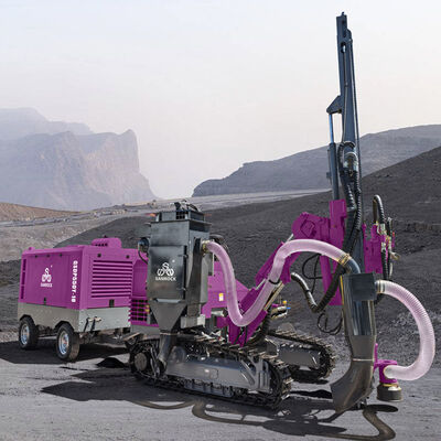 Máy khoan đá cứng SANROCK DTH, thiết bị khoan khai thác, giàn khoan thủy lực diesel