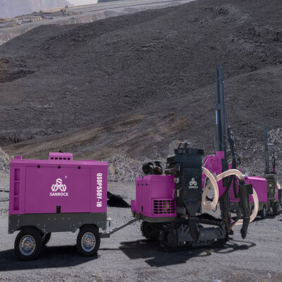 Máy khoan đá cứng SANROCK DTH, thiết bị khoan khai thác, giàn khoan thủy lực diesel