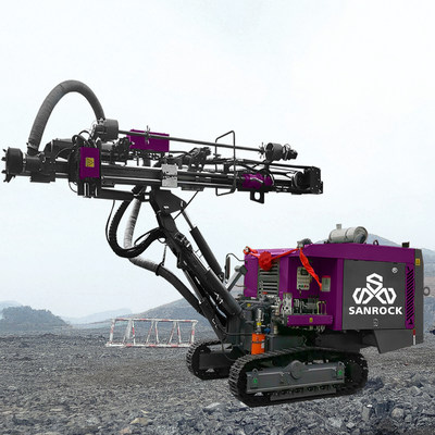 Lỗ khoan Độ sâu 30m Thiết bị khoan tích hợp Khai thác giàn khoan thủy lực DTH