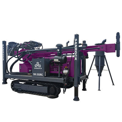 Giàn khoan bánh xích công suất 129KW, Máy khoan tuần hoàn ngược RC, Giàn khoan địa chất khoan lõi