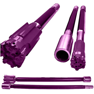 Cần nối mũi khoan R32 ren T38 Dụng cụ khoan đá Ống khoan thép mangan cao