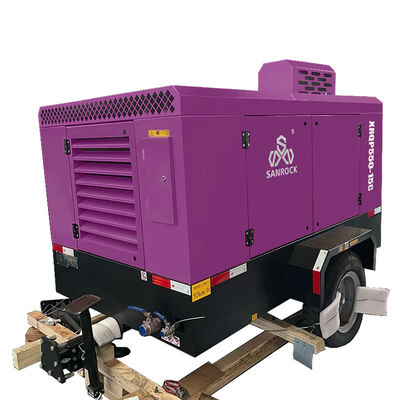Máy nén không khí xoắn ốc Diesel Rotary máy nén không khí máy nén không khí di động