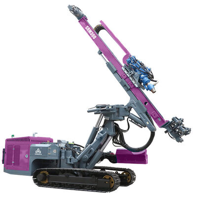 Giàn khoan DTH Crawler sâu 150m Giàn khoan thủy lực khoan lỗ khoan Máy khoan khai thác mỏ diesel