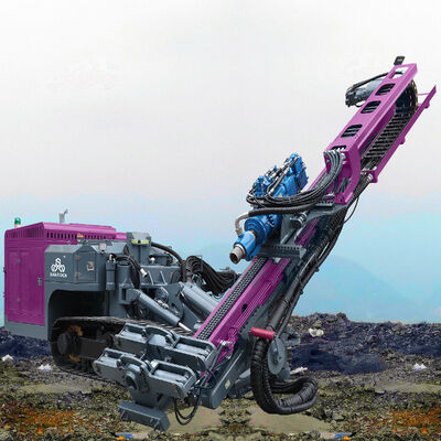 Giàn khoan DTH Crawler sâu 150m Giàn khoan thủy lực khoan lỗ khoan Máy khoan khai thác mỏ diesel