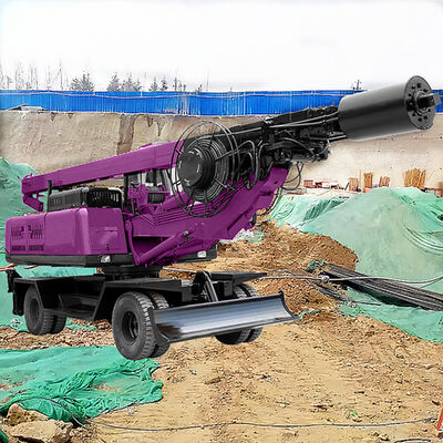 Small Rotary Drilling Rig Building Foundation Construction Depth 15m Auger Borehole Drilling Equipment