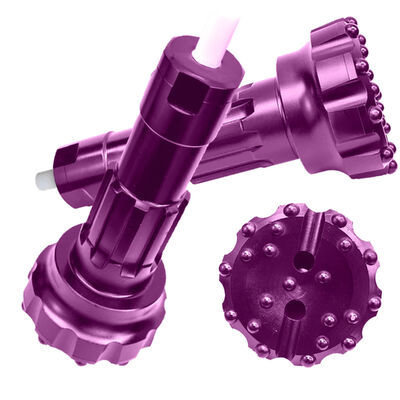 DTH Hammer Button Bit Độ ổn định lỗ tuyệt vời và thẳng thắn Quay khai thác mỏ DTH Bits khoan