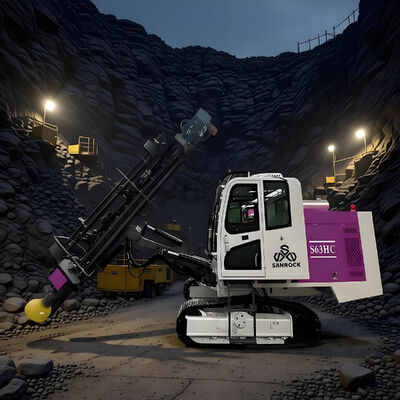 Thiết kế cabin nhỏ gọn Crawler khoan giàn tốc độ cao máy khoan lỗ nổ khoan khai thác mỏ DTH khoan giàn