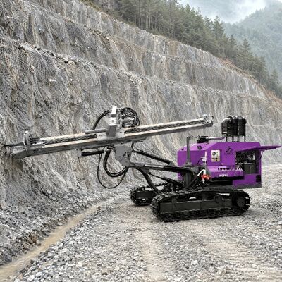 Máy khoan DTH loại tách cho dự án khai thác mỏ, giàn khoan lỗ khoan sâu 30m, máy khoan bánh xích để bán