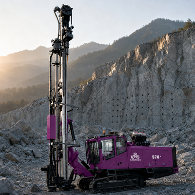Multifunctional Borehole Drilling Rig Large Rotation Torque 3600 Nm Hard Rock Drill Machine Mining DTH Drilling Rig 